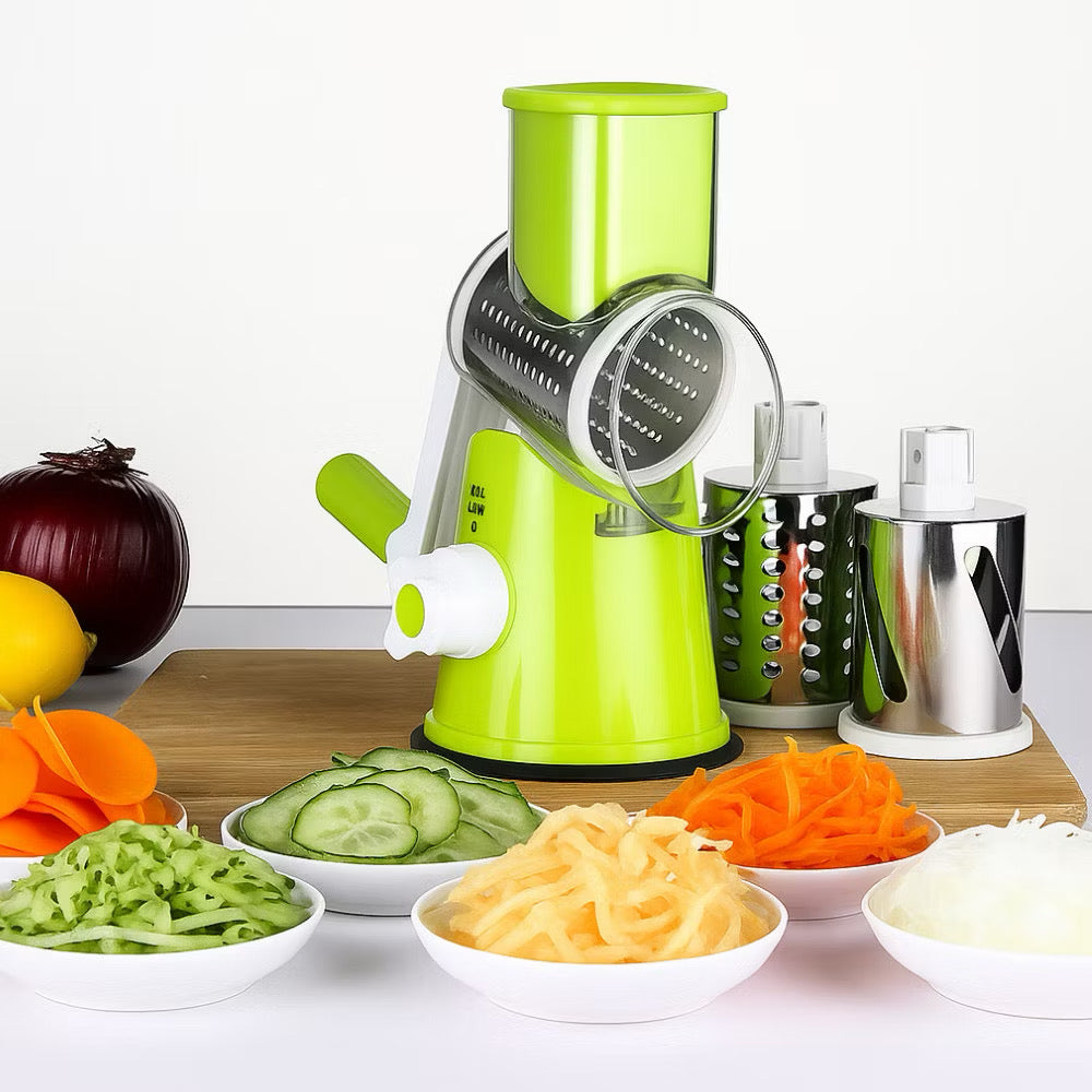 🥗 Corte, fatie e rale em segundos — praticidade total na sua cozinha!