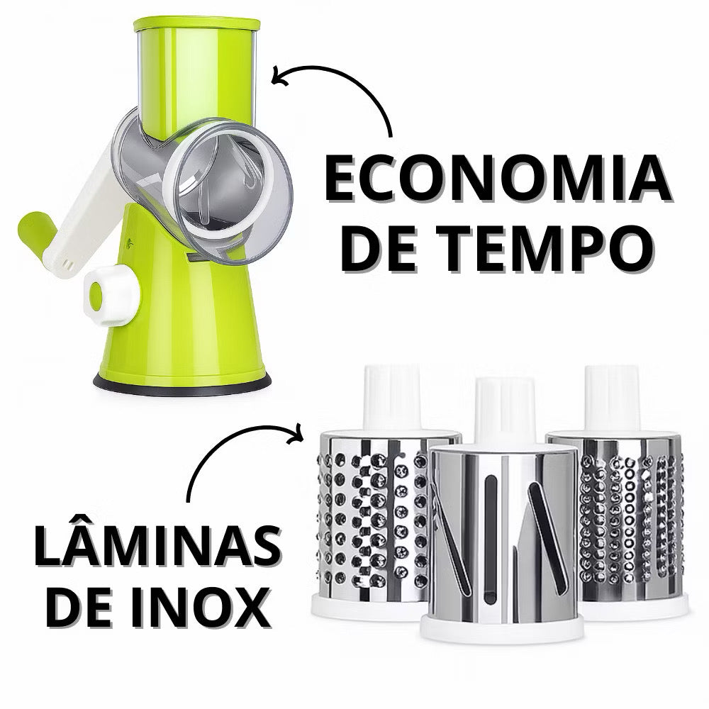 🥗 Corte, fatie e rale em segundos — praticidade total na sua cozinha!