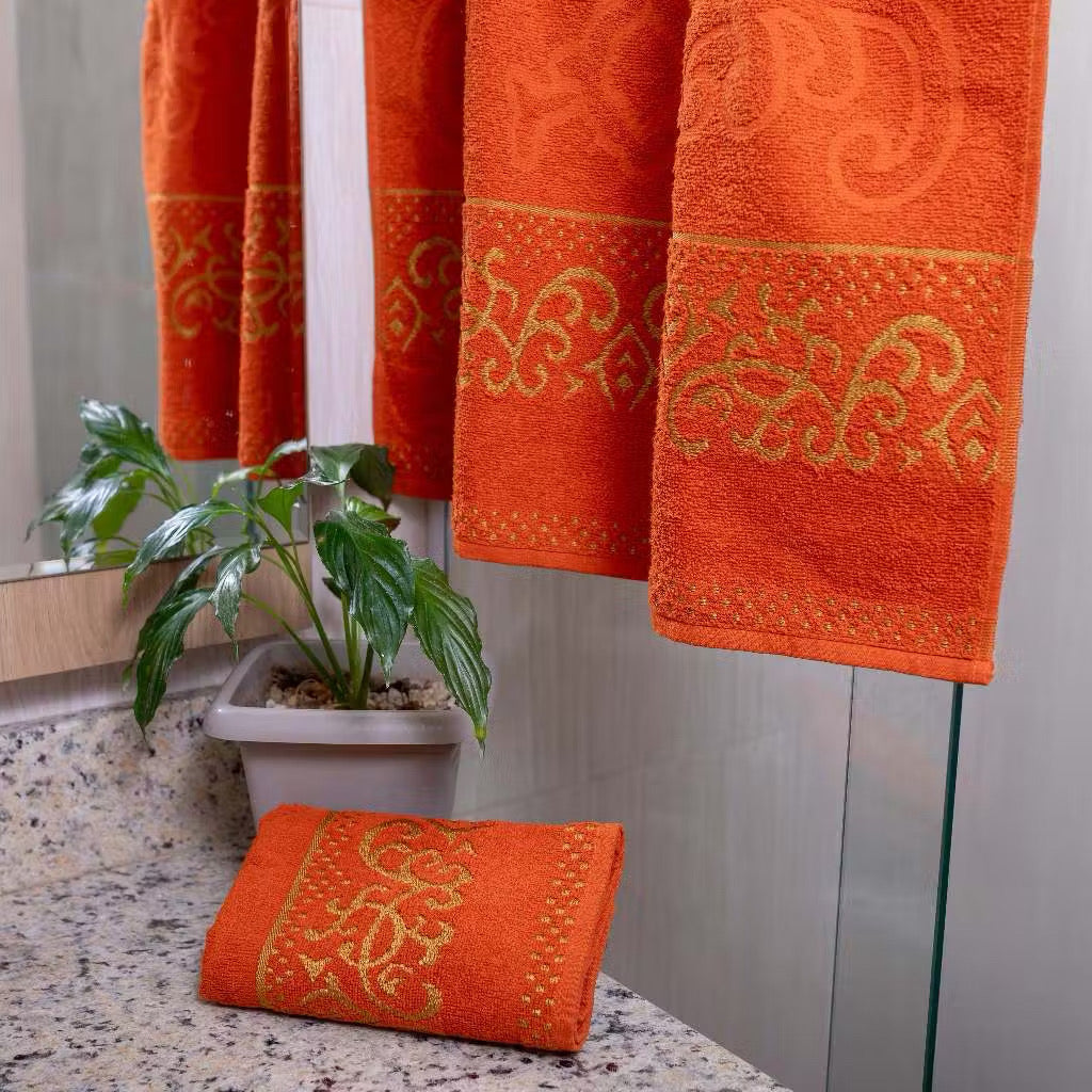 Toalha de banho exuberante 70x140 cm 420g 100% algodão