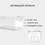 Porta ovos é organizador de geladeira com tampa Clear fresh 36 unidades em acrílico muito uso