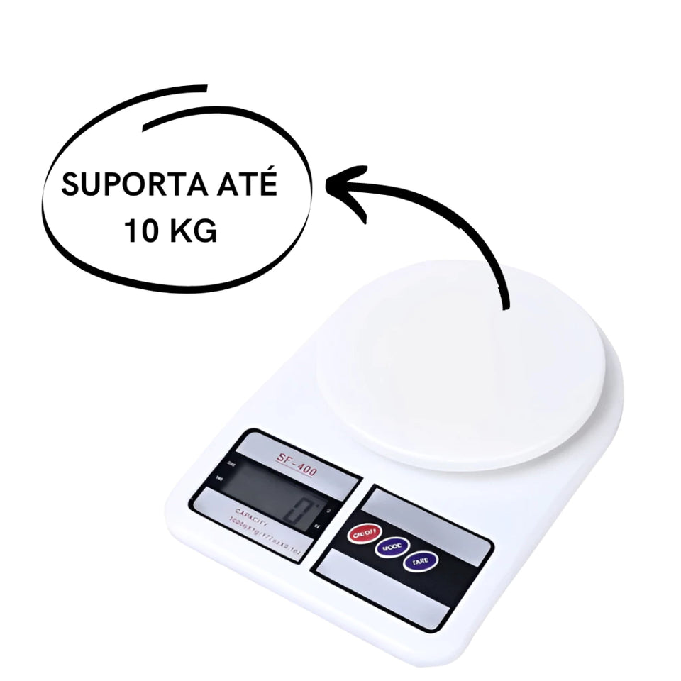 Balança de cozinha digital Alta precisão com pilhas inclusas AA 10kg