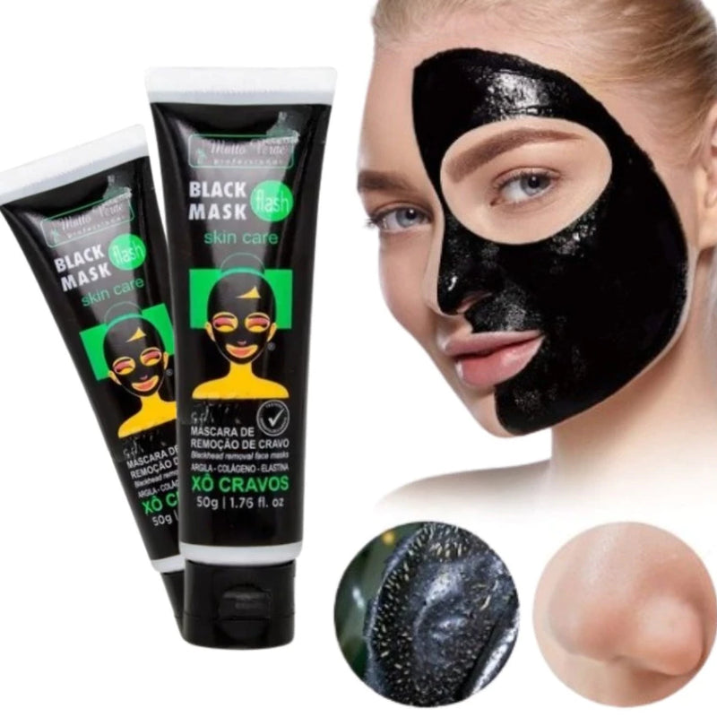 Kit Com 2 Máscara Preta Matto Verde Removedora De Cravos Skin Care