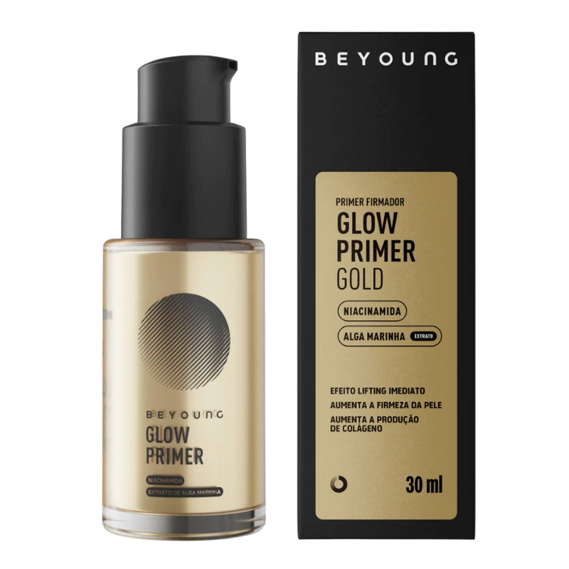 Beyoung Glow Primer Facial Gold Dourado 30m