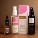 Kit Fixador de Maquiagem Poderoso 1 Blindagem 2 Brumas Matte e Gold