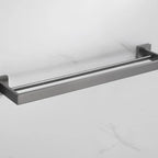 Kit Acessórios Para Banheiro 5 Peças Inox Grafite Escovado