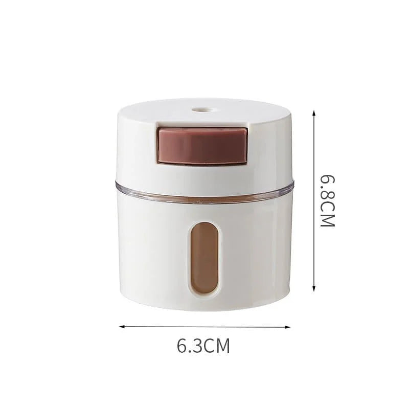 Kit com 6 Porta Temperos Magnéticos de Parede com Dosador