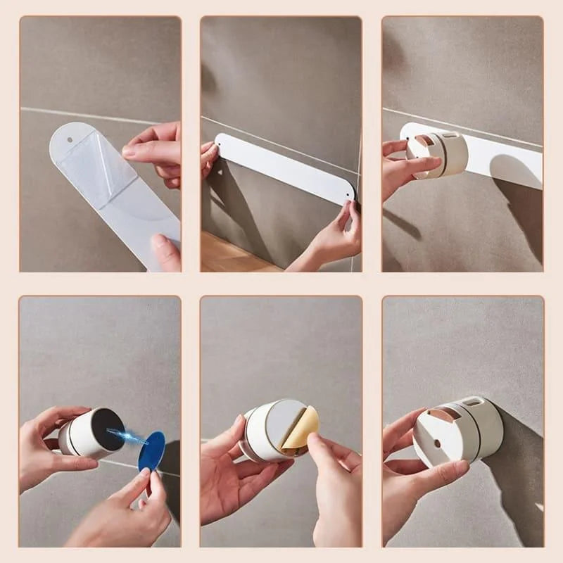 Kit com 6 Porta Temperos Magnéticos de Parede com Dosador