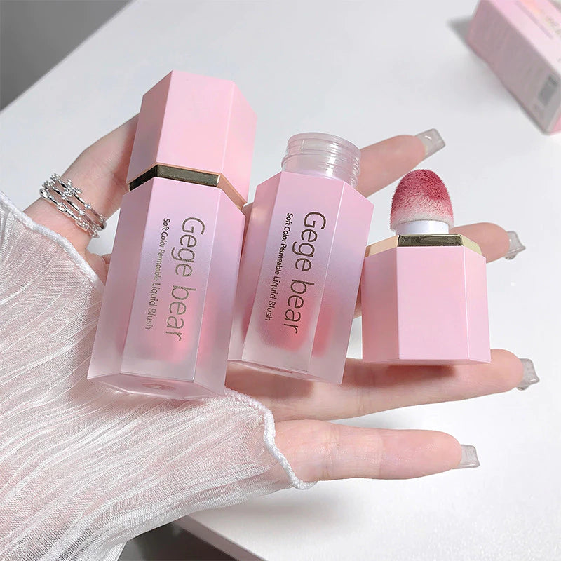 Creme Blush Líquido 6 Cores Veludo Suave Rosa Mate