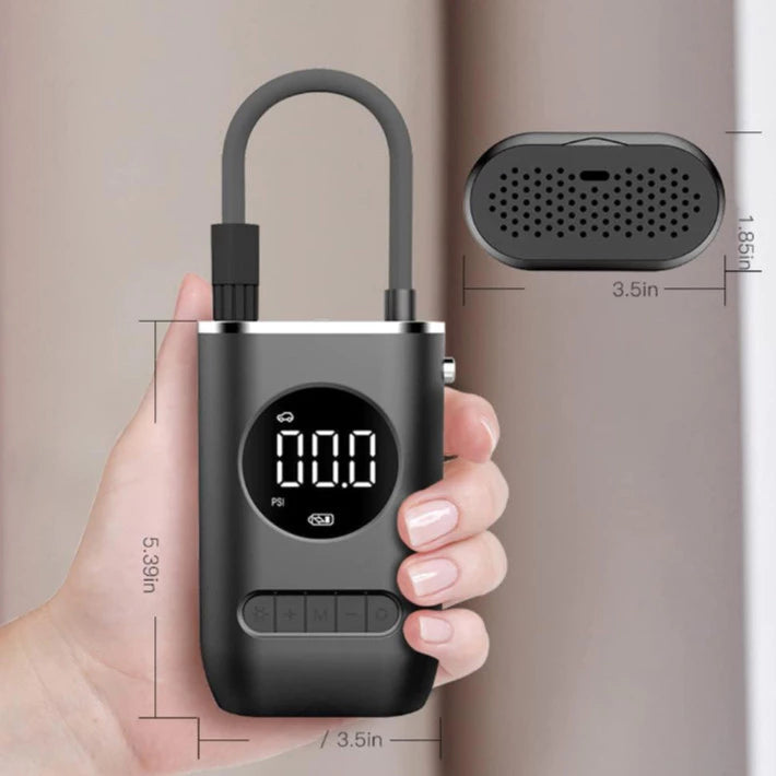 Mini processador de AR portátil recarregáveis. Digital USB calibrador de pneu