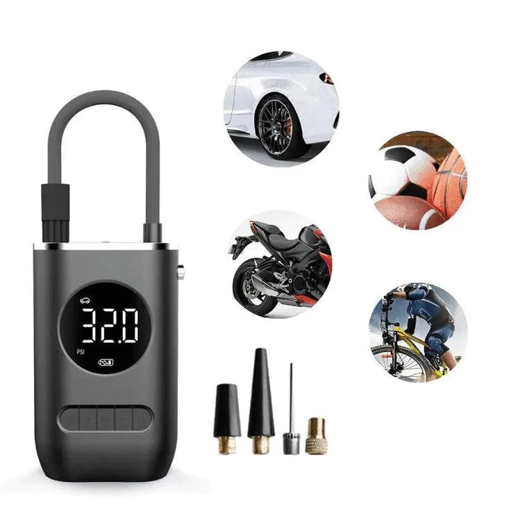 Mini processador de AR portátil recarregáveis. Digital USB calibrador de pneu